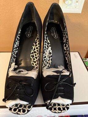 Coach Corey Cotton Twill heels